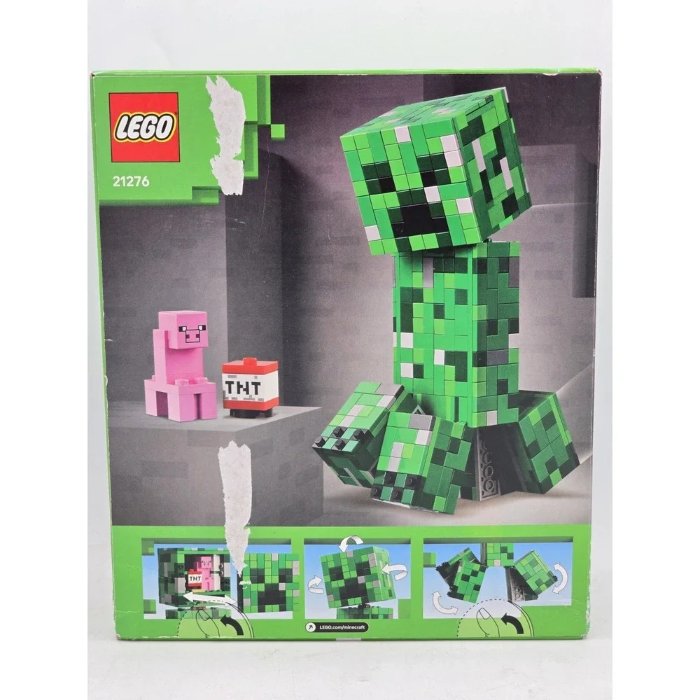 LEGO Minecraft The Creeper Kids Building Toy IN STOCK 665 Pc - DAMAGED‎ BOX